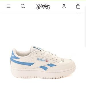 Womens Reebok Club C Double Revenge Athletic Shoe - Chalk / Essential Blue